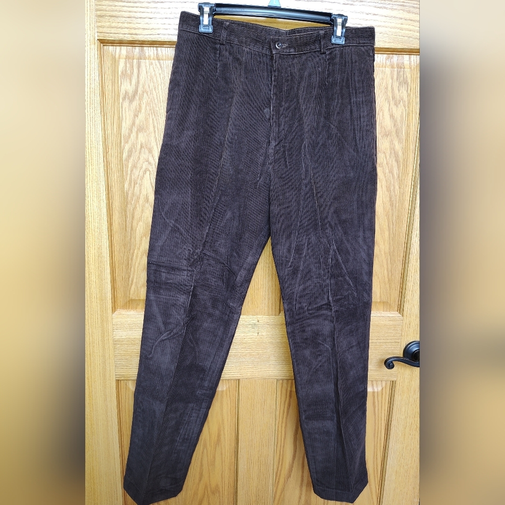 NWT Lands End Vintage Womens Corduroy Pants - Dark Chocolate